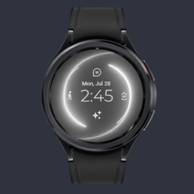 Animated Gyro Plane Watch Face